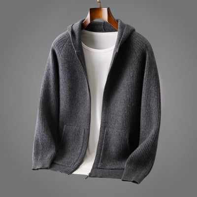 Romain - Knitted Zip Up Hoodie