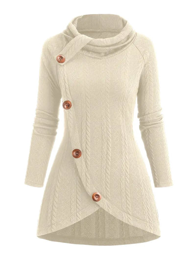 Masabata - Casual Knitted Cardigan With Button
