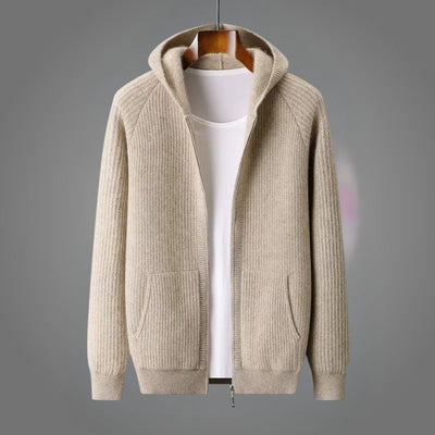 Romain - Knitted Zip Up Hoodie