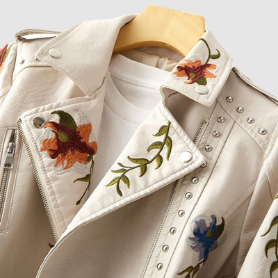 Sofia Leather Biker Jacket