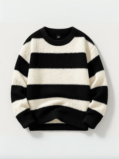 Jorren - Round Neck Striped Sweater