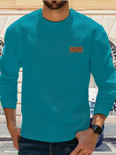 Malinga - Casual Geometric Pattern Sweatshirt With Long Sleeve