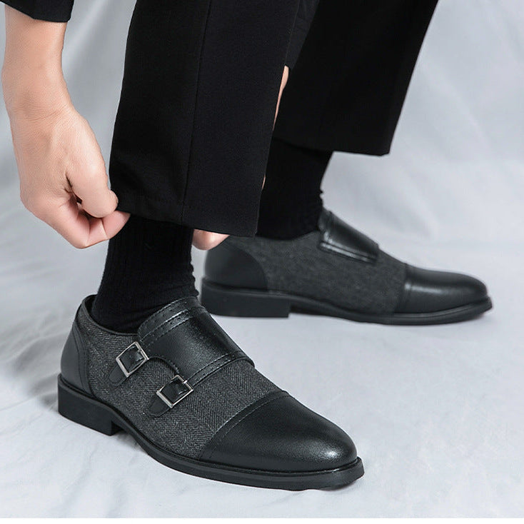 Winston Double Buckle Leather Shoes