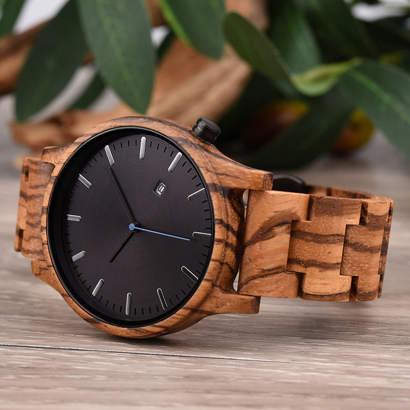 Elias Walnut Wood Quartz Watch