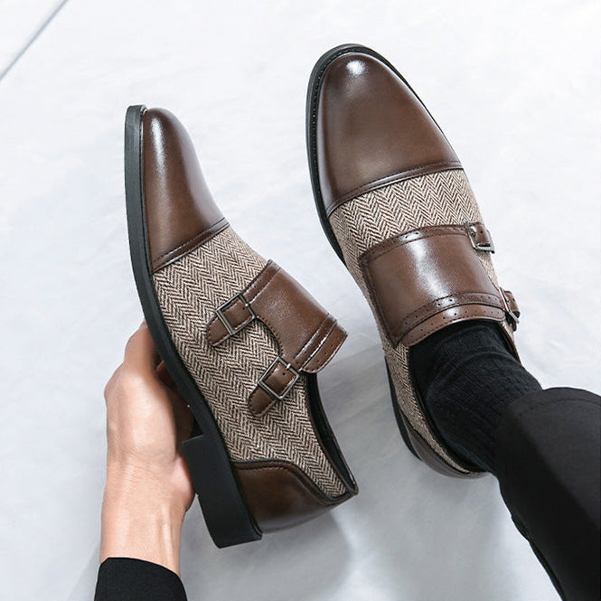 Winston Double Buckle Leather Shoes