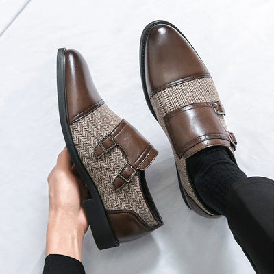 Winston Double Buckle Leather Shoes
