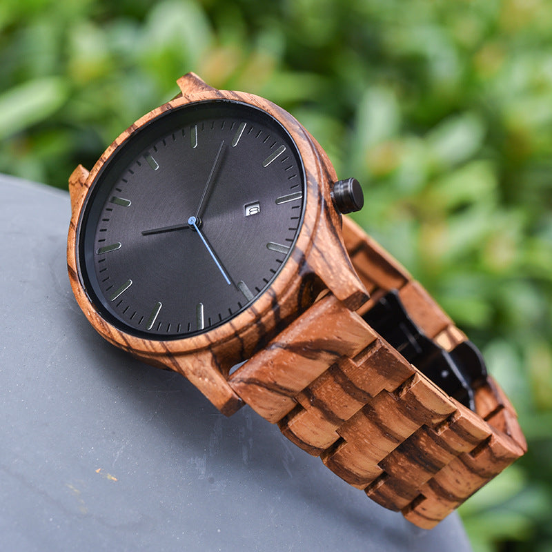 Elias Walnut Wood Quartz Watch