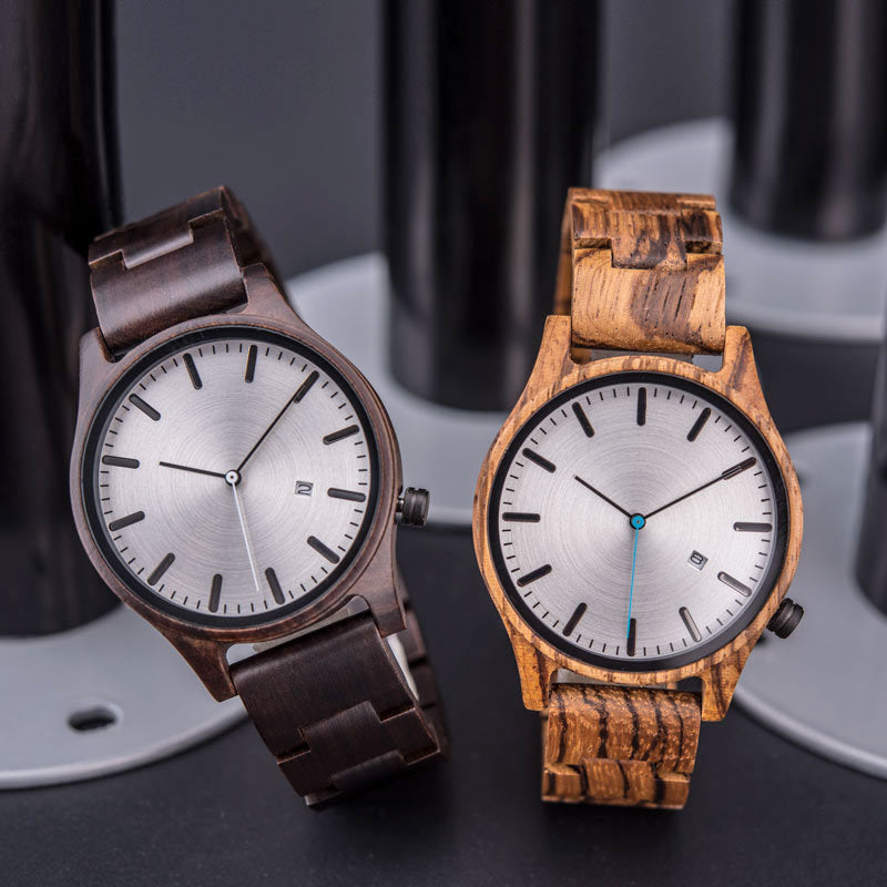 Elias Walnut Wood Quartz Watch