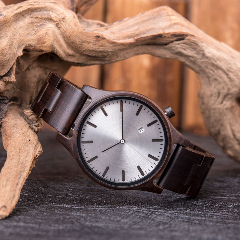 Elias Walnut Wood Quartz Watch