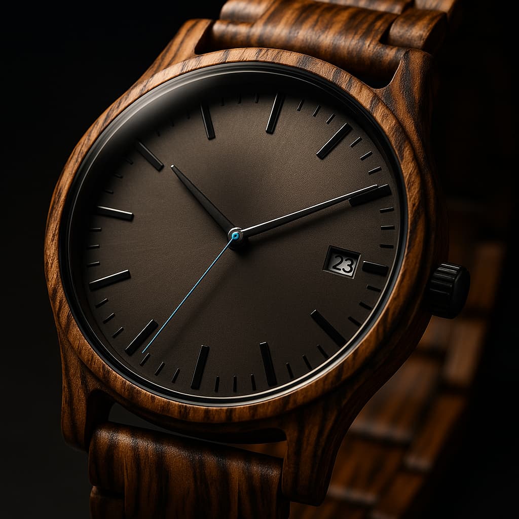 Elias Walnut Wood Quartz Watch
