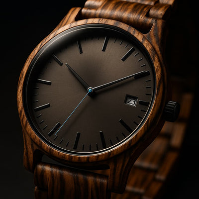 Elias Walnut Wood Quartz Watch