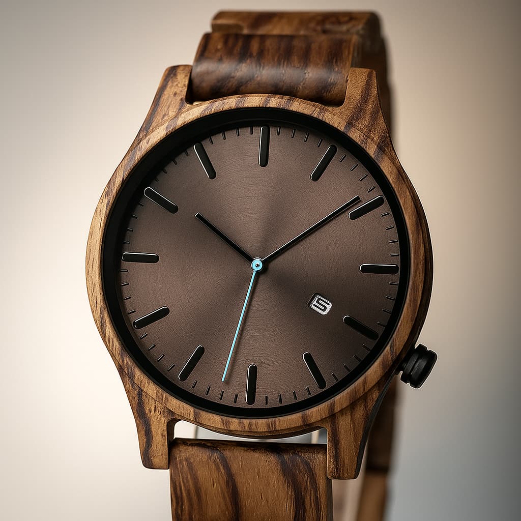 Elias Walnut Wood Quartz Watch