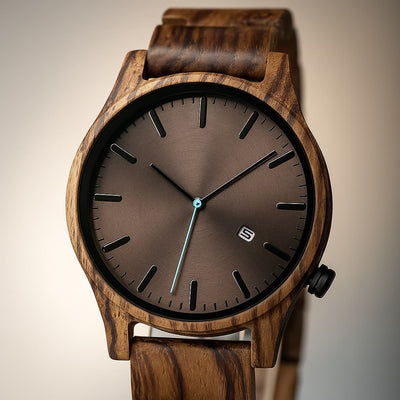 Elias Walnut Wood Quartz Watch