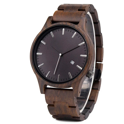 Elias Walnut Wood Quartz Watch