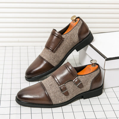 Winston Double Buckle Leather Shoes