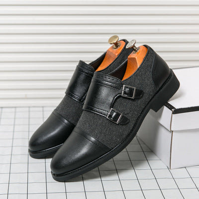 Winston Double Buckle Leather Shoes