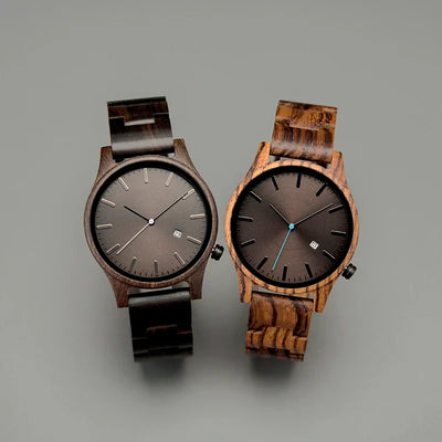 Elias Walnut Wood Quartz Watch