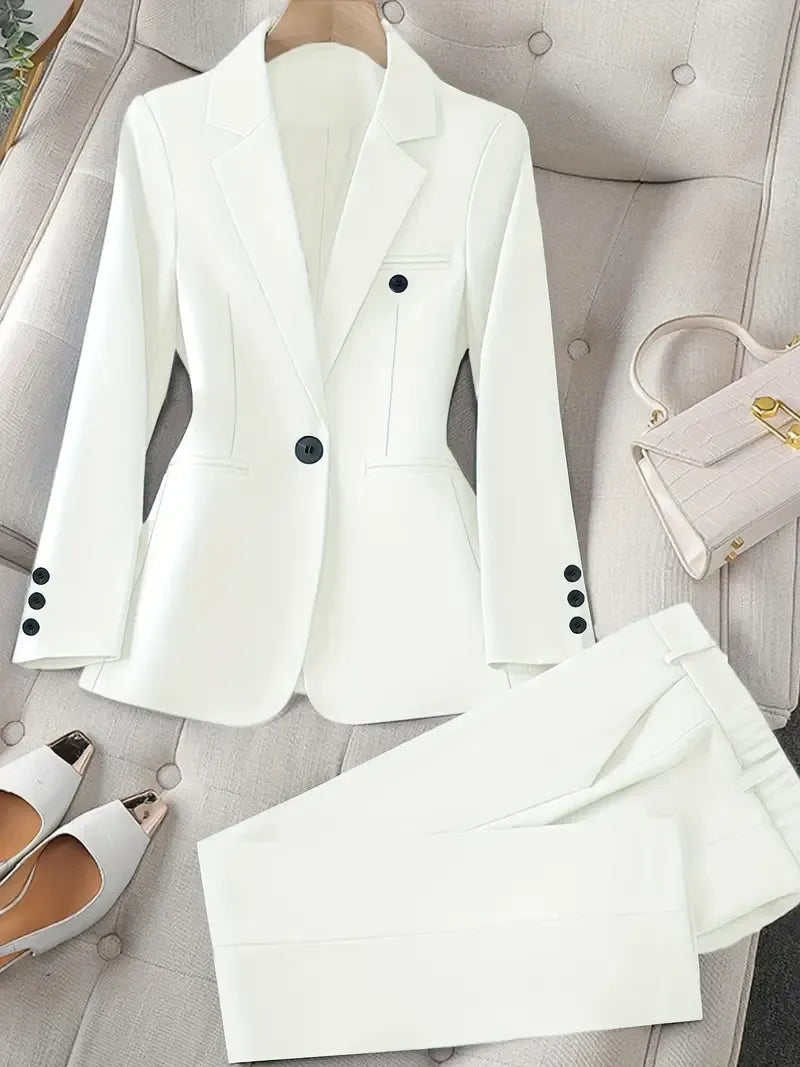 Tazmin - Elegant Jacket And Pant Suit