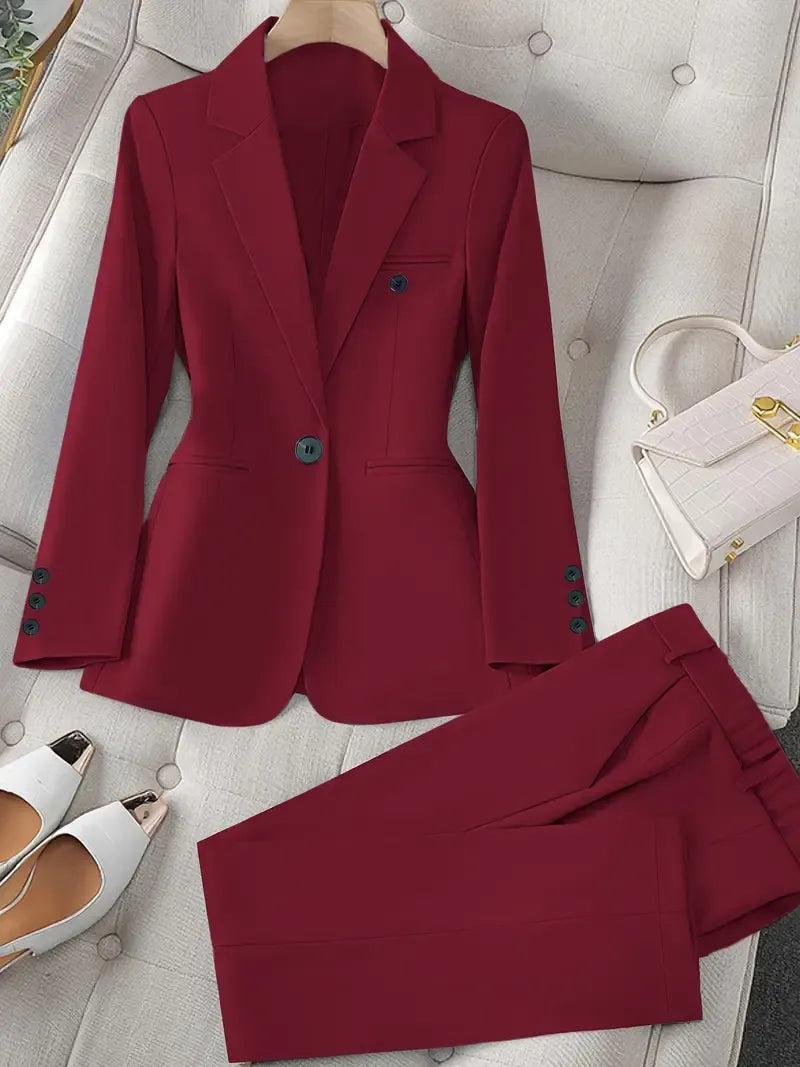 Tazmin - Elegant Jacket And Pant Suit