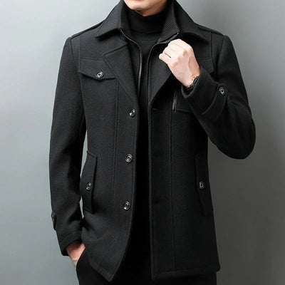 Continental Wool Blend Coat
