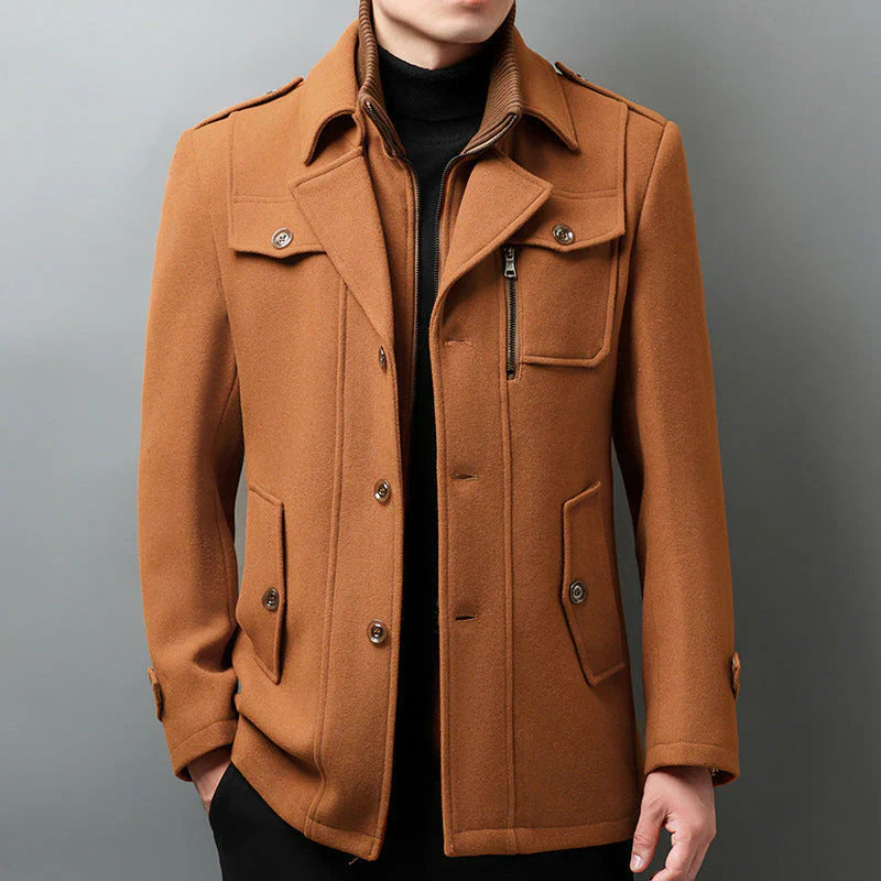 Continental Wool Blend Coat
