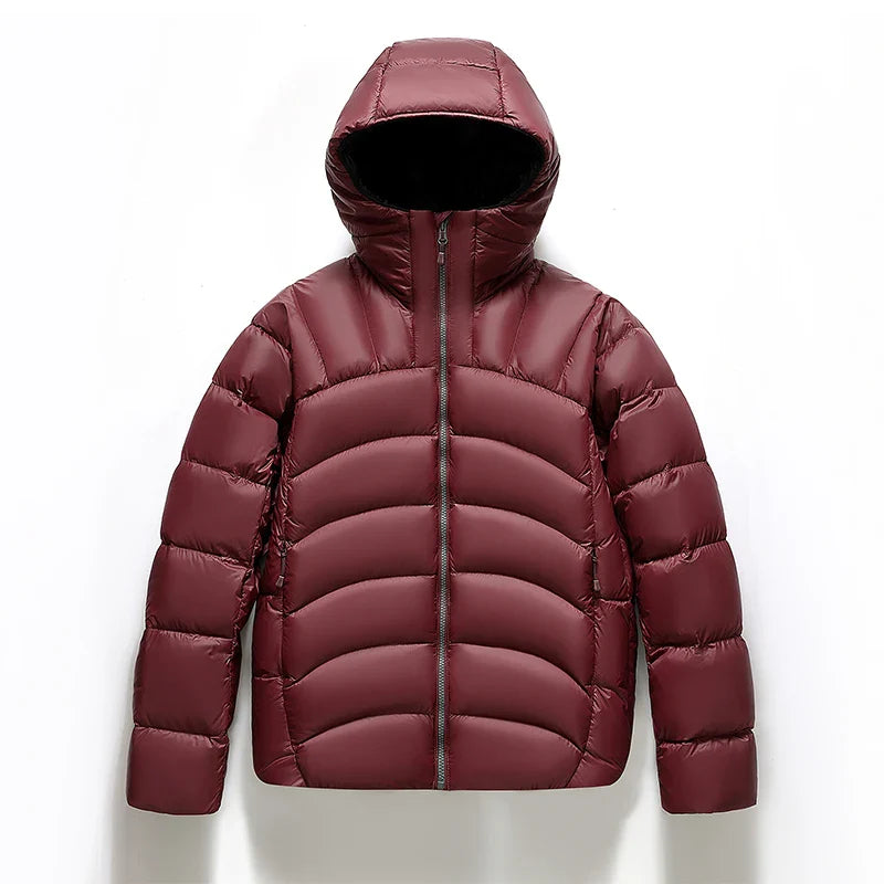 Nordic White Down Puffer Jacket