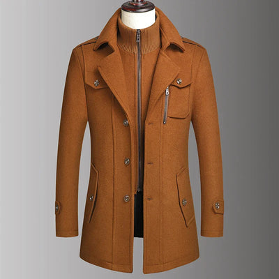 Continental Wool Blend Coat