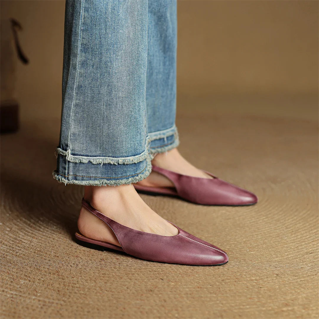 Amelie Genuine Leather Slingback