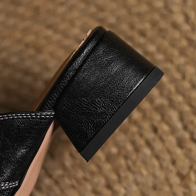 Aya Genuine Leather Mules