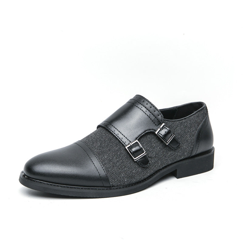 Winston Double Buckle Leather Shoes