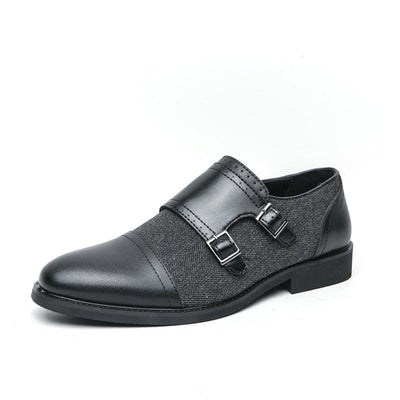 Winston Double Buckle Leather Shoes