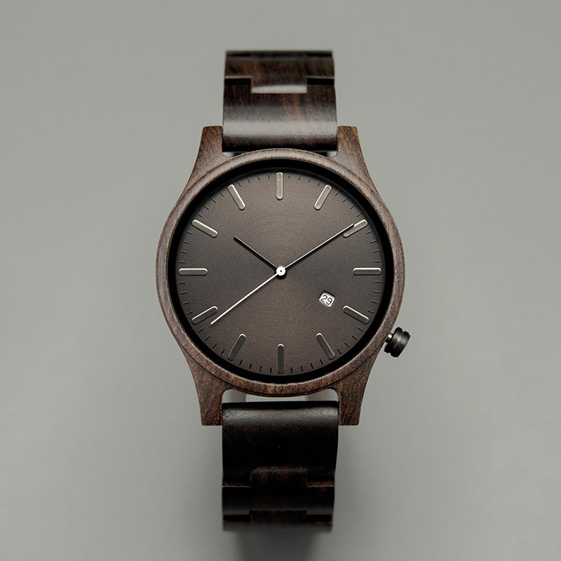Elias Walnut Wood Quartz Watch