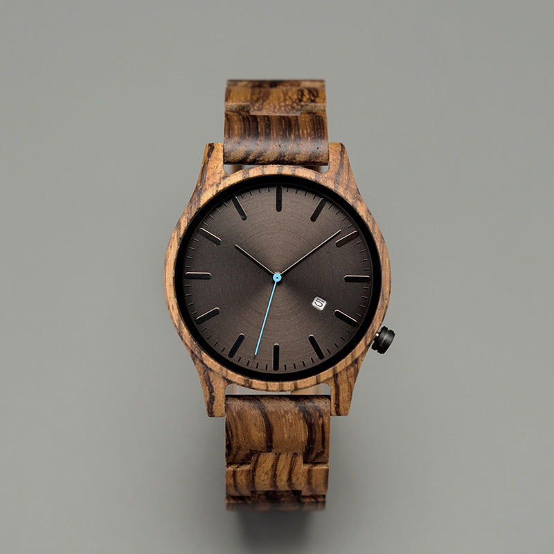 Elias Walnut Wood Quartz Watch