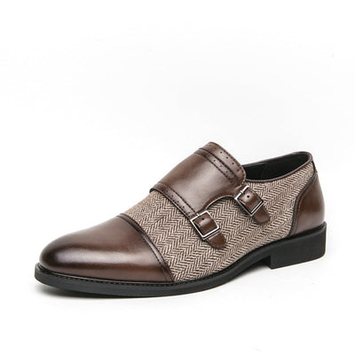 Winston Double Buckle Leather Shoes