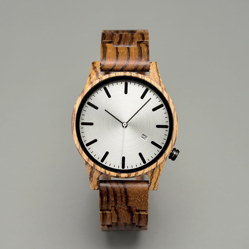 Elias Walnut Wood Quartz Watch