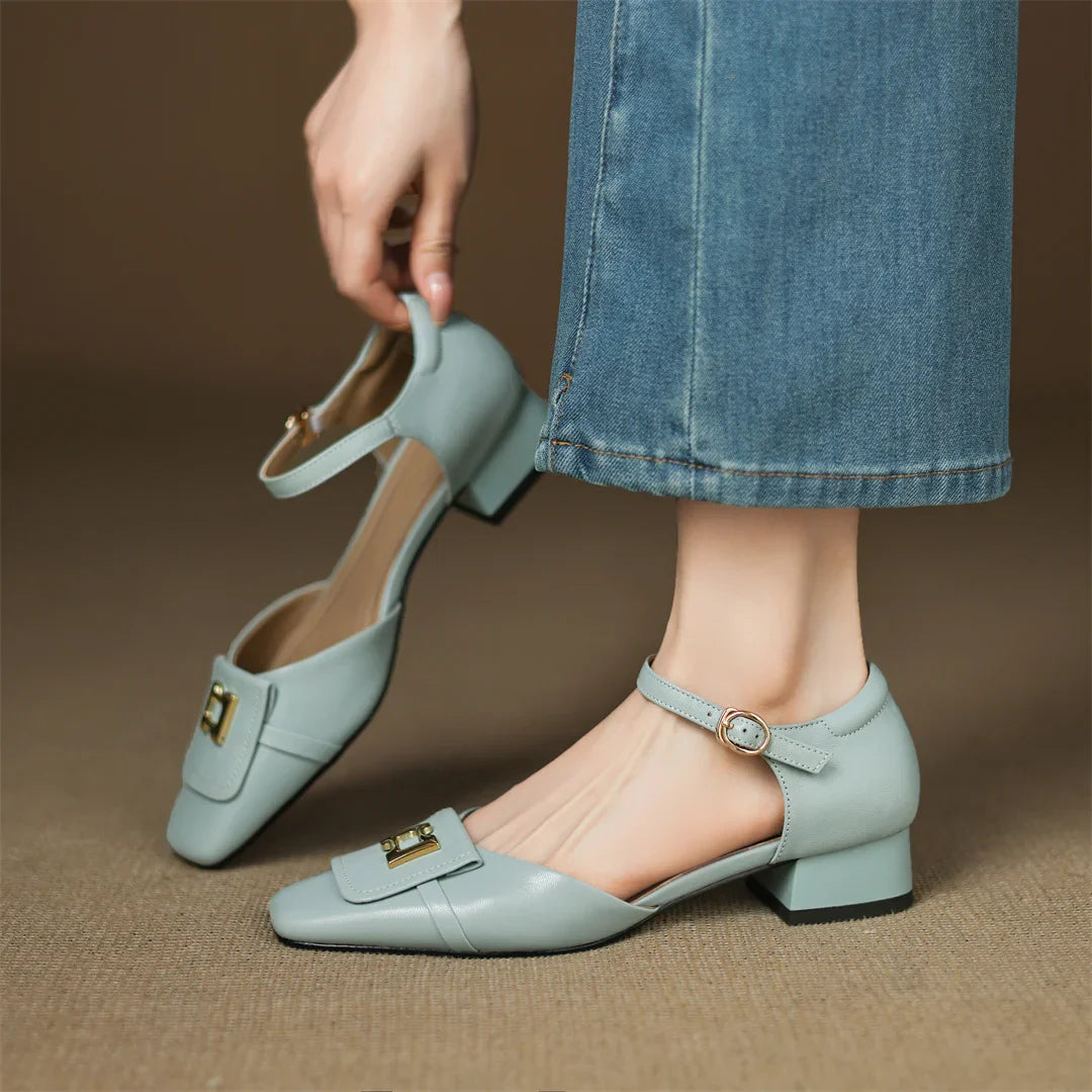 Bella Block Heel Pump