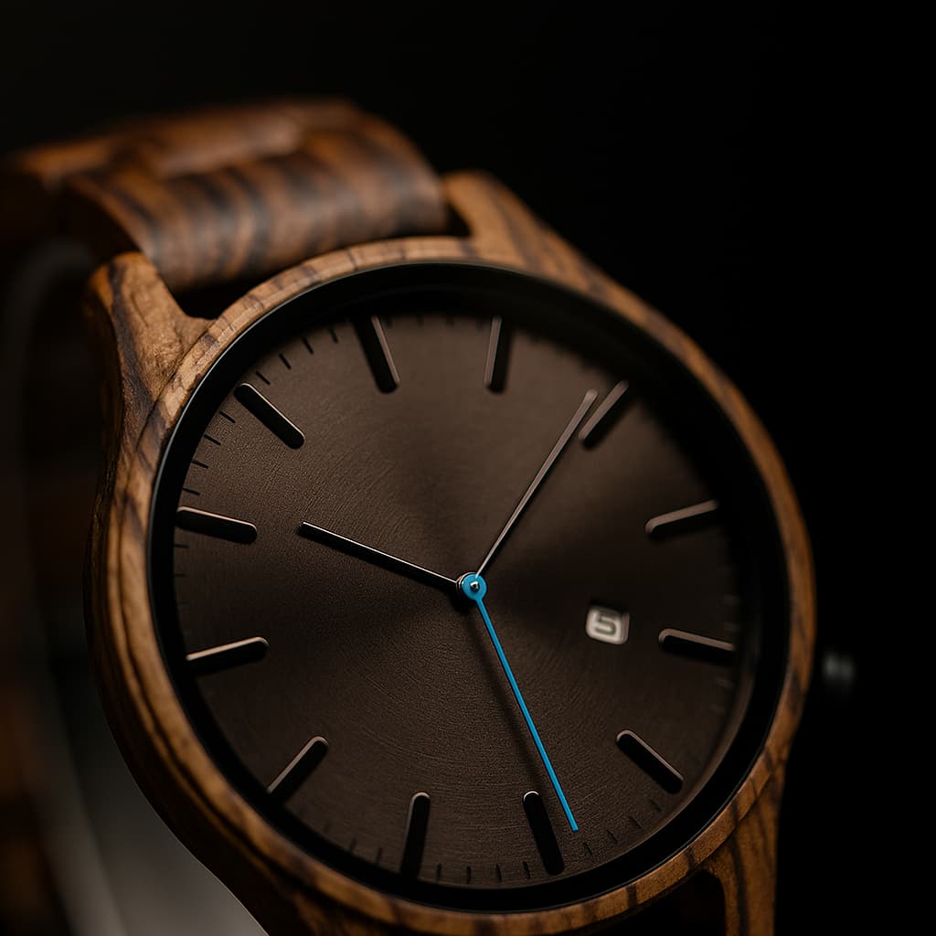Elias Walnut Wood Quartz Watch