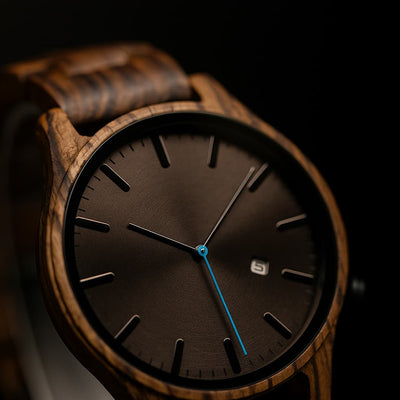 Elias Walnut Wood Quartz Watch