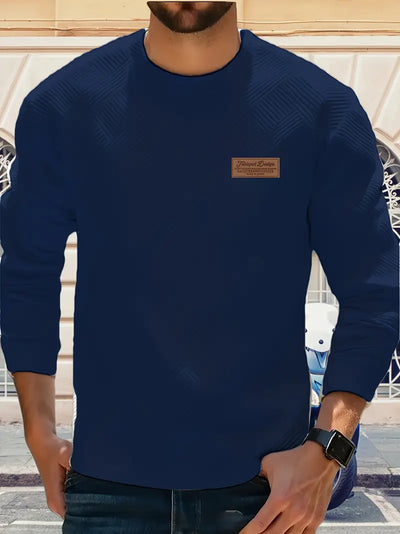 Malinga - Casual Geometric Pattern Sweatshirt With Long Sleeve