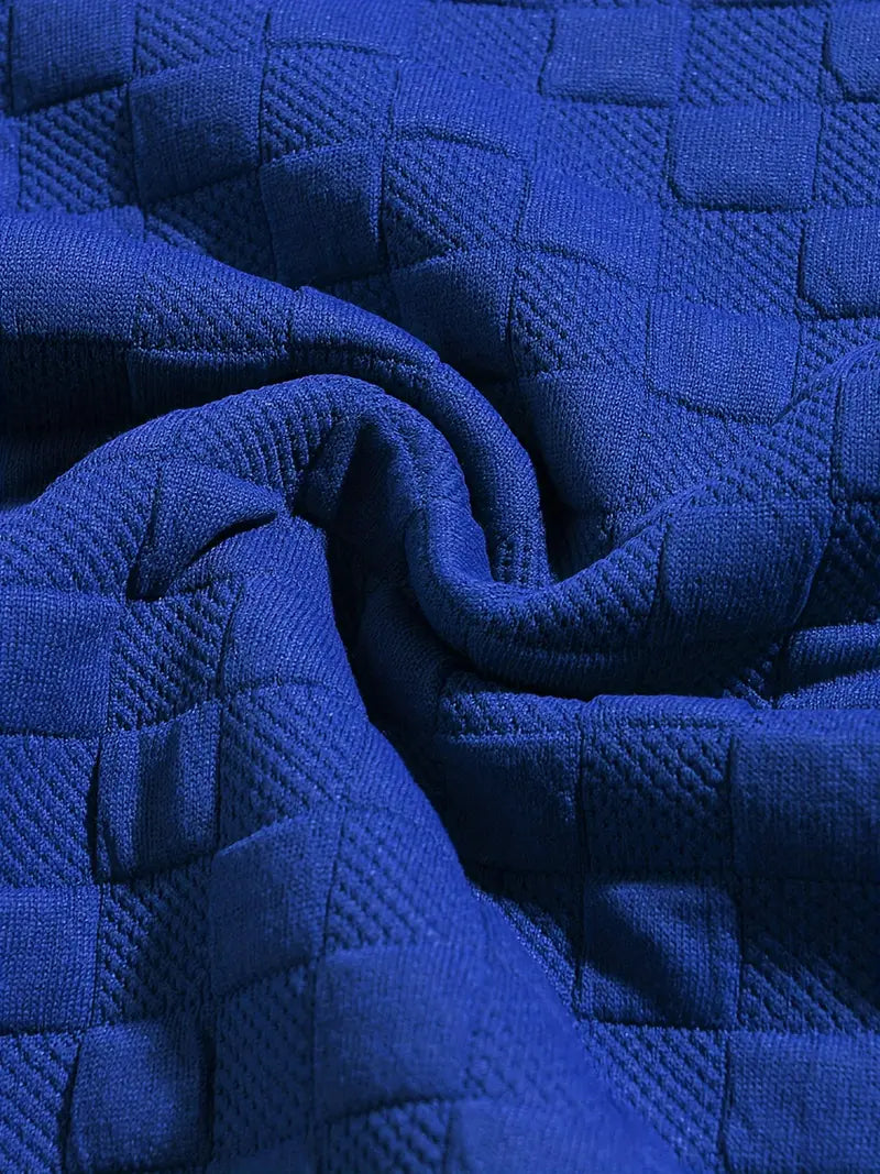 Lister - Casual Long Sleeve Checkered Sweater