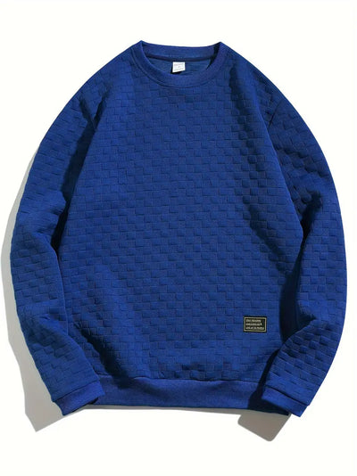 Lister - Casual Long Sleeve Checkered Sweater