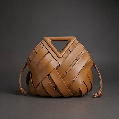 Victoria Handwoven Mini Bucket Bag