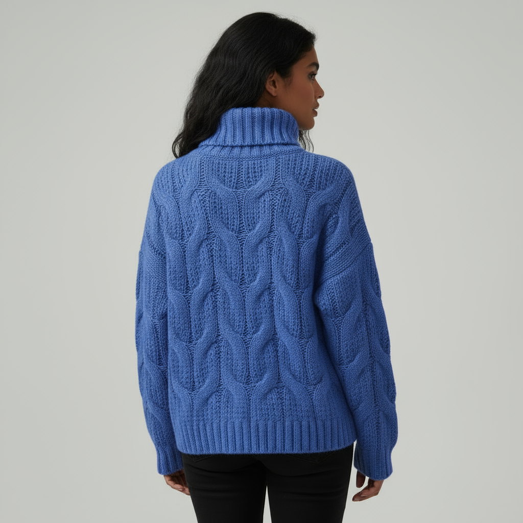 Stella Cable Knit Turtleneck