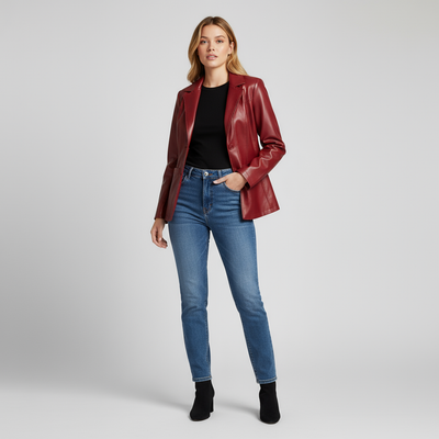 Laura Lambskin Blazer